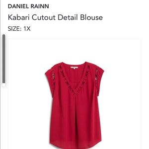 Daniel Rain Kabari Cutout Detail Blouse
